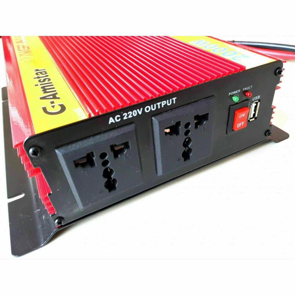 Inverter di Potenza 3000W G-Amistar Trasforma 12V a 220V + USB - ZENCOCCO