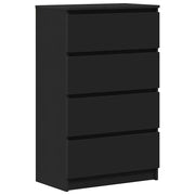 Credenza-Buffet-Armadio da cucina Nera 60x35x98,5 cm in Legno Multistrato