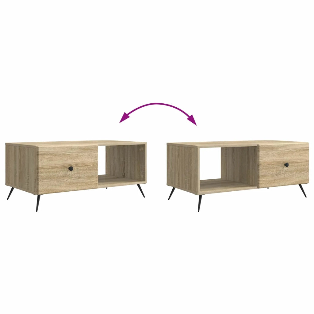 Tavolino da salotto Rovere Sonoma 90 x 50 x 40 cm 895647
