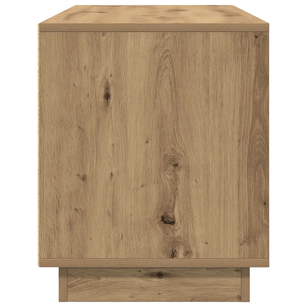 Mobile Porta TV con Luci LED Rovere Artigianale 100x41x50 cm 861417