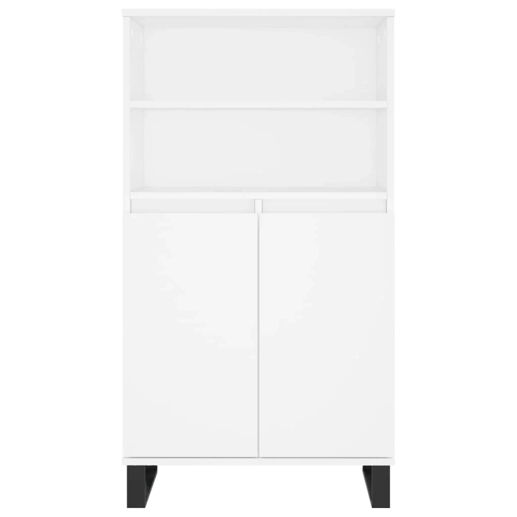Buffet credenza cassettiera mobiletto mobile contenitore organizer cucina soggiorno salotto alto 60 x 36 x 110 cm legno ingegnerizzato bianco 02_0032468