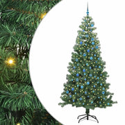 Albero di Natale | Decorazioni natalizie con 300 LED con supporto Verde 240 cm PVC