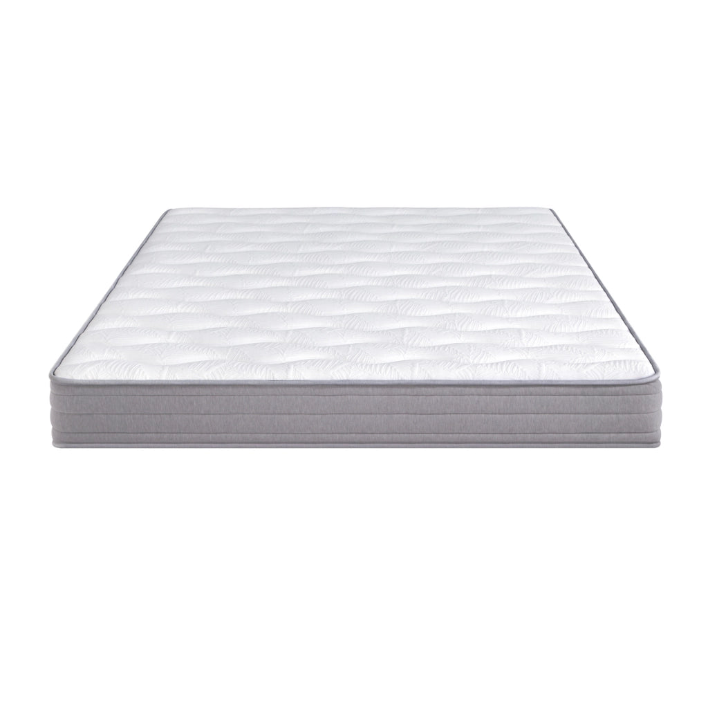 Materasso a molle 140x200 cm H3 spesso 20 cm ergonomico arrotolato bianco