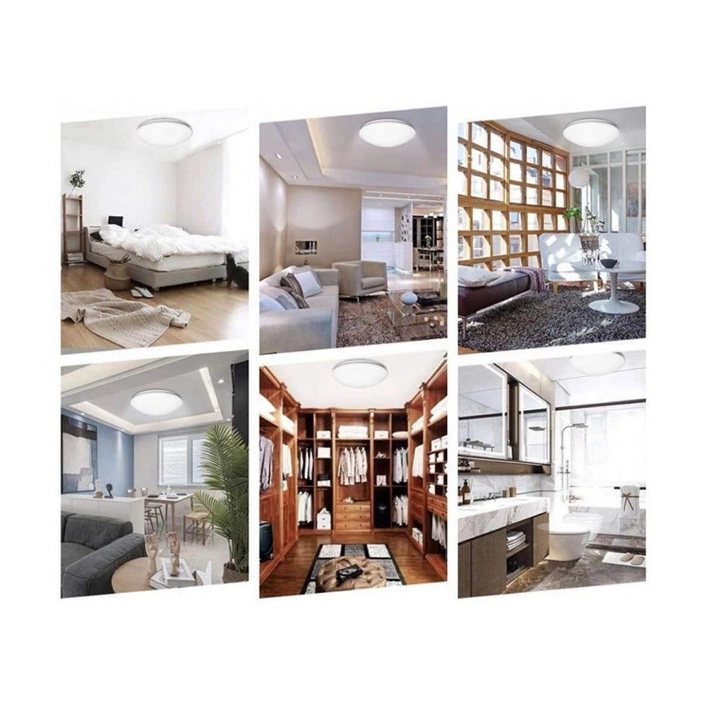 Trade Shop - Lampadario Da Soffitto Plafoniera Led 24 Watt Cupola Diversi Toni Di Luce C0 -