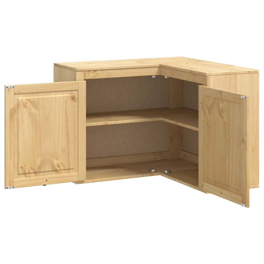 Pensile da cucina | Armadietto SKI Marrone Miele 80 x 80 x 60 cm Pino massello
