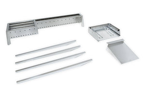 Cuoci Arrosticini con Barbecue a Carbone 120 cm Lisa Luxury Miami Grill 800+400