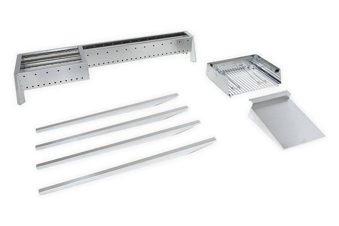 Cuoci Arrosticini con Barbecue a Carbone 120 cm Lisa Luxury Miami Grill 800+400