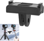 Montaggio Rapido per Camera Action 5 Pro/Action 4/Action 3 con Adattatore 2-Funzione per Supporto di Sostegno Stabile con Interfaccia di Collegamento