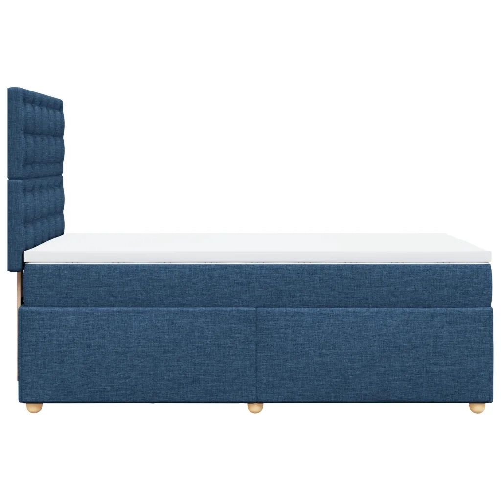 Giroletto a Molle con Materasso Blu 100x200 cm in Tessuto 3293511