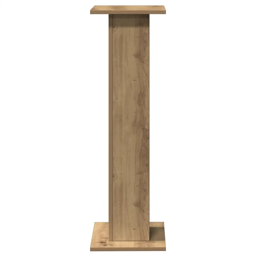 Supporti Altoparlanti 2 pz Rovere 30x30x95 cm in Multistrato