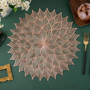 Tavoliere Ronde 38 cm - Lavabile - Resistente al Calore - Antiscivolo - PVC - Adatto per Festa/Cucina - Tavoliere da Tavolo