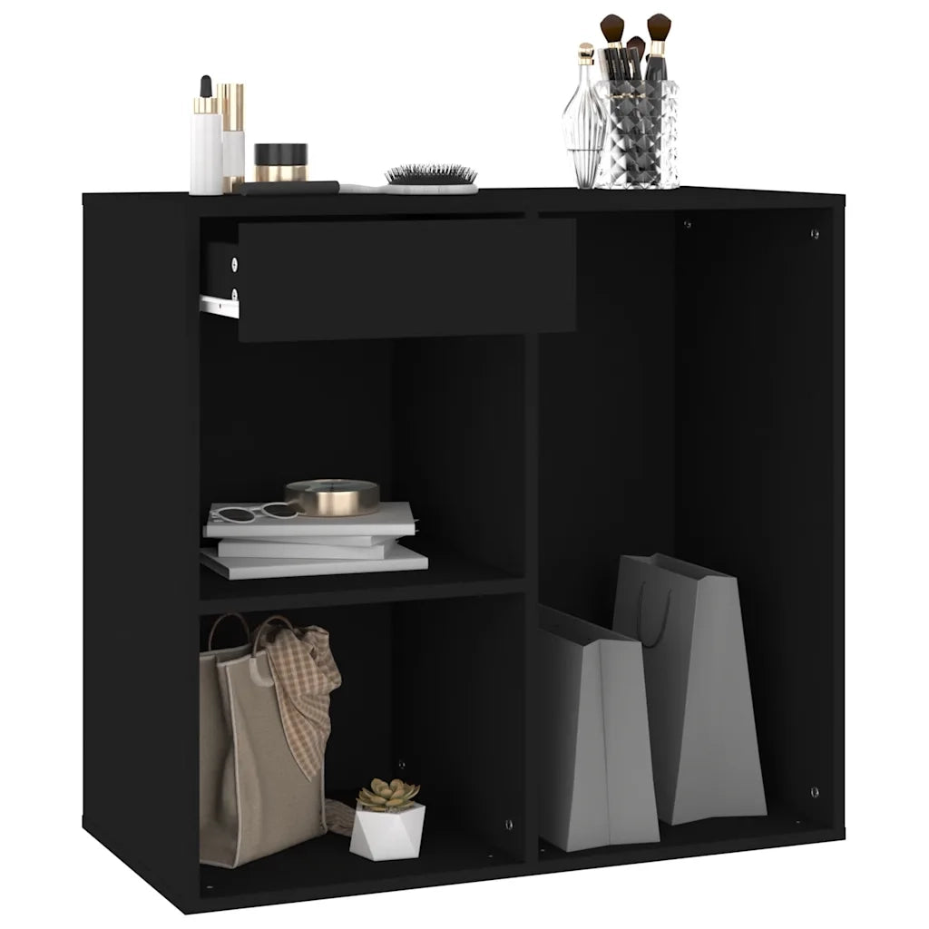 Armadietto per Cosmetici Nero 80x40x75 cm in Legno Multistrato CFW8286245