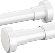Maniglia per tenda doccia estensibile in acciaio inossidabile - 1 pezzo - per finestre di armadio - bianco - 50-80 cm
