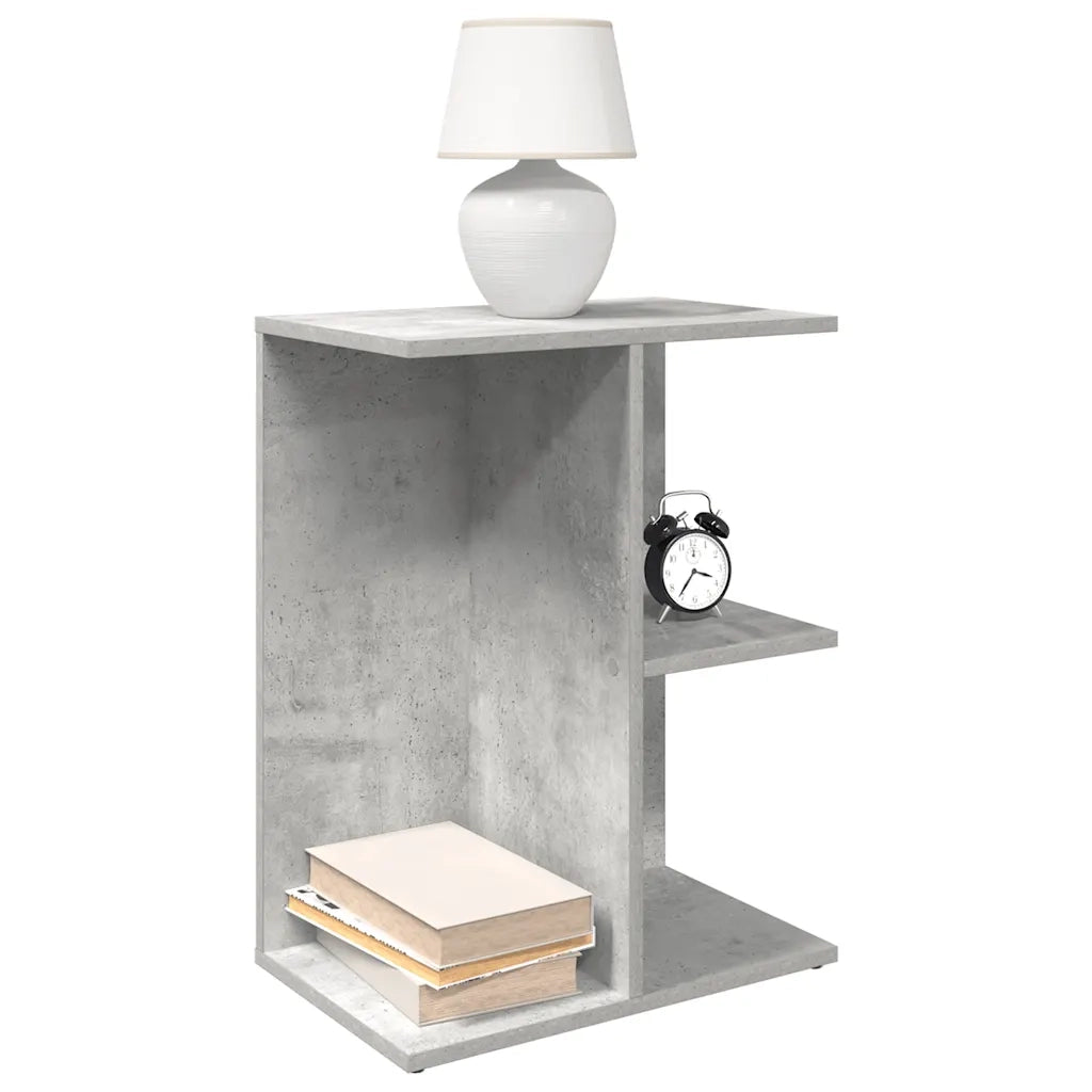 Comodini 2 pz Grigio Cemento 46,5x29x61 cm in Legno Multistrato 858657