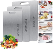 Snodo tris di acciaio inox, senza bisfenolo A, disponibile entrambi i lati, snodo in acciaio inox, snodo, tagliafrutta per frutta/groente/carni 34 * 23cm 39 * 28cm 46 * 30cm