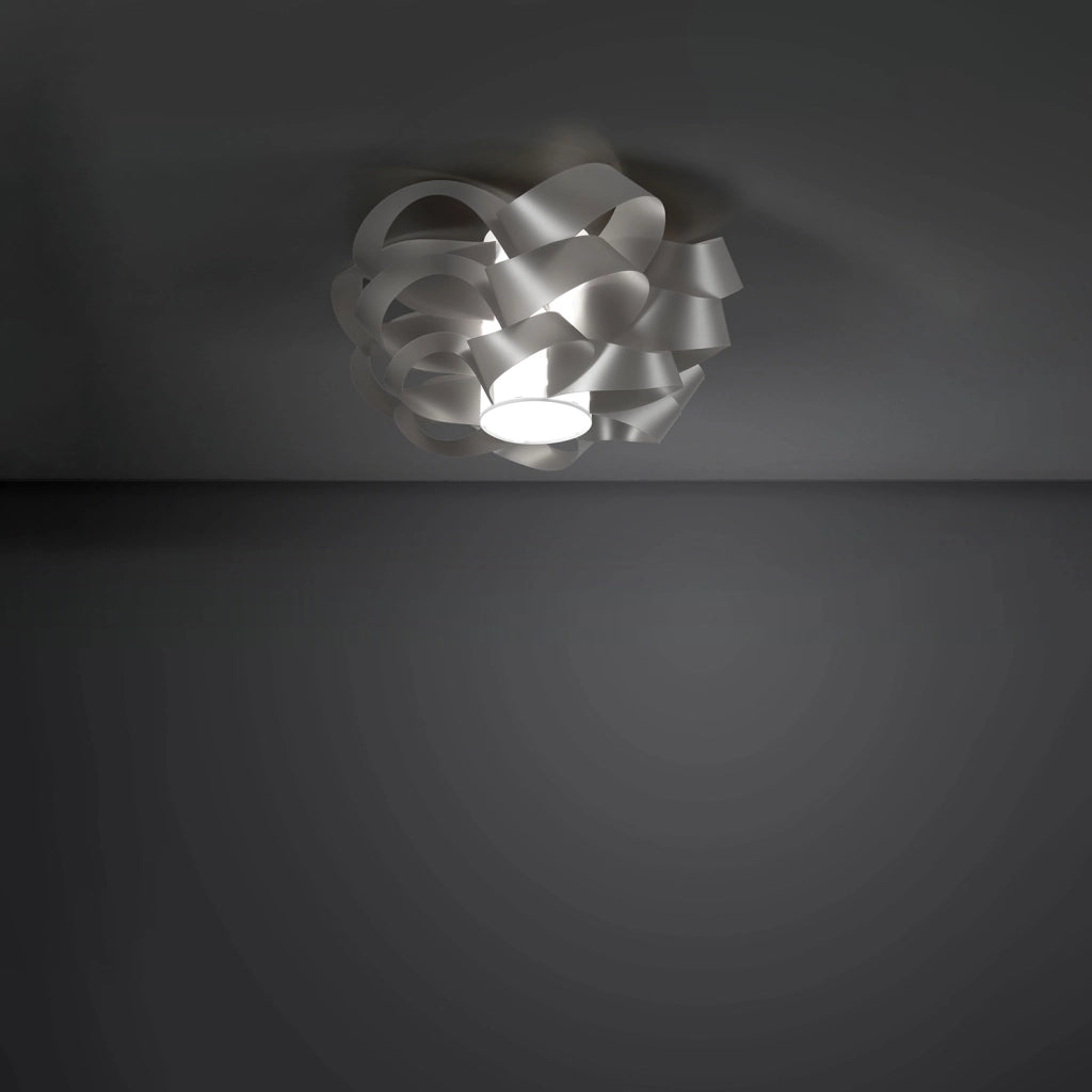 Plafoniera Moderna Cloud Polilux ® Argento 1 Luce E27
