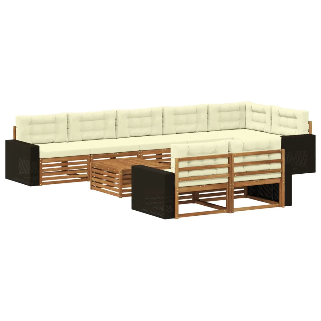 Set di divani da esterno 9 pz 3383543