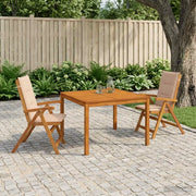 Set da pranzo da giardino 3 pezzi 3 pz Naturale 3434610