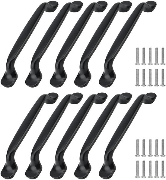 Maniglie per Porta Cucina in Alluminio - 30 Pack - Distacco 128mm - Robusta e Corrosione-Resistente