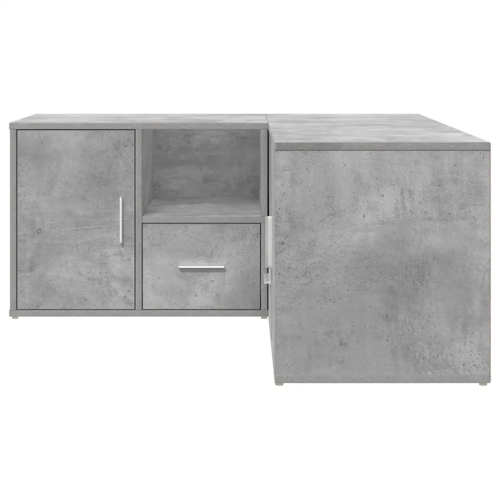 Mobile Angolare Grigio Cemento 160x40x45 cm in Truciolato 3307822