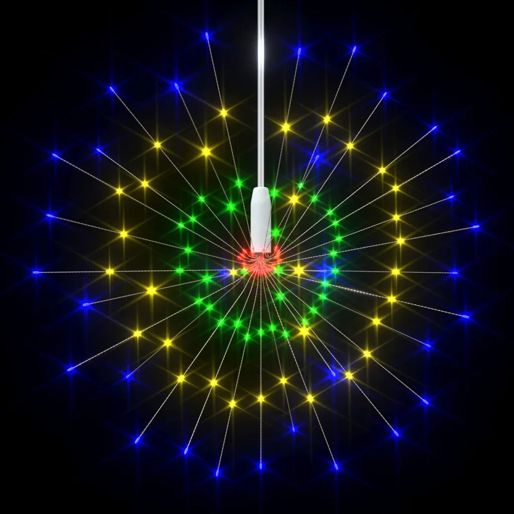 Luci di Natale Fuochi Artificio 10 pz Multicolore 20cm 1400 LED CFW7389677