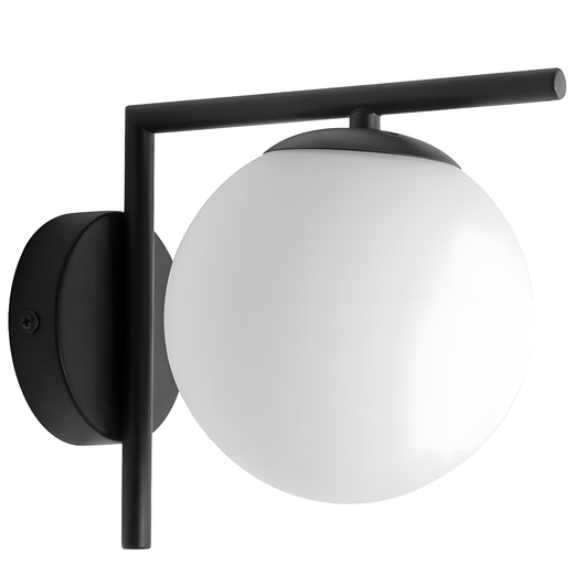 Lampada Da Parete G101-1w Black White