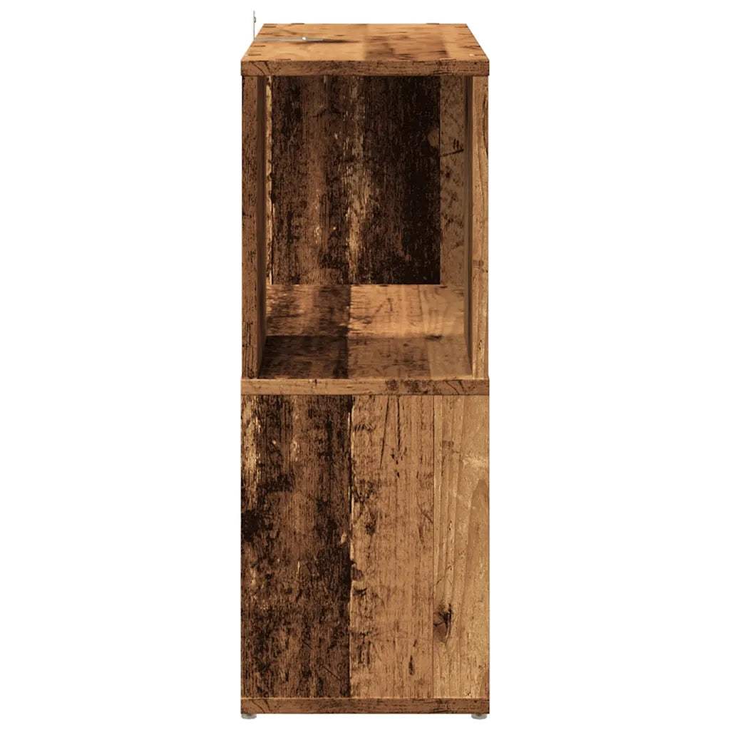 Libreria-Scaffale per Libri-Mobile di Stoccaggio Legno Antico 60x24x63 cm in Legno Multistrato