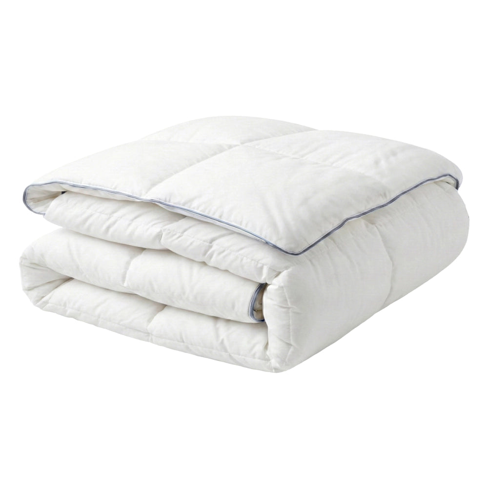Piumino leggero e caldo in piuma d'oca di lusso 200 x 200 cm Bianco morbido elegante