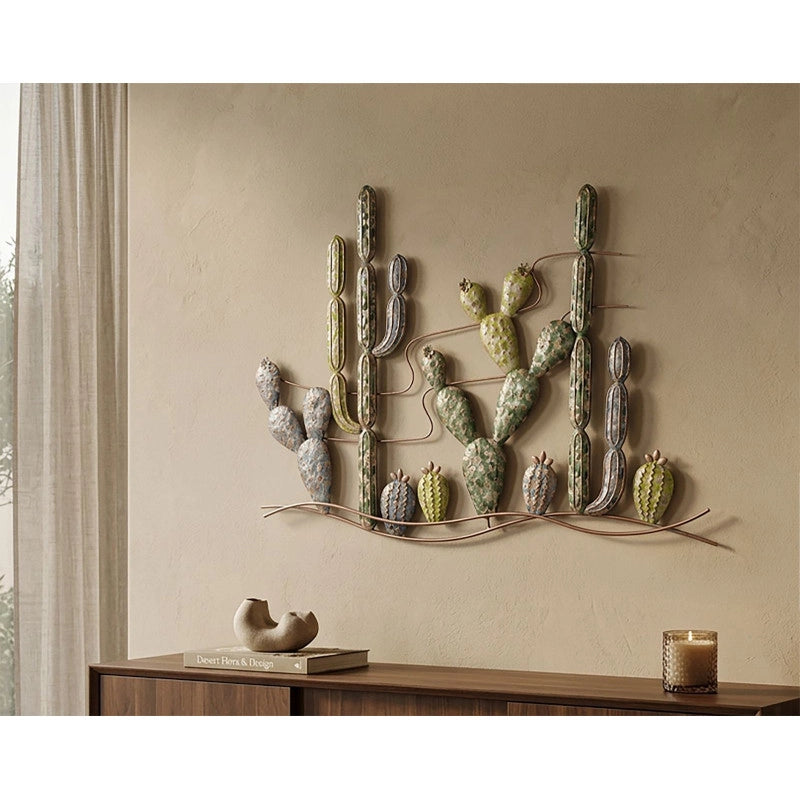 Pannello In Ferro Cactus -b- cm 90x2,5x64