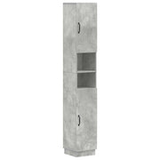 Armadio da Bagno con Ripiano Aperto HOORN Grigio Cemento 897258
