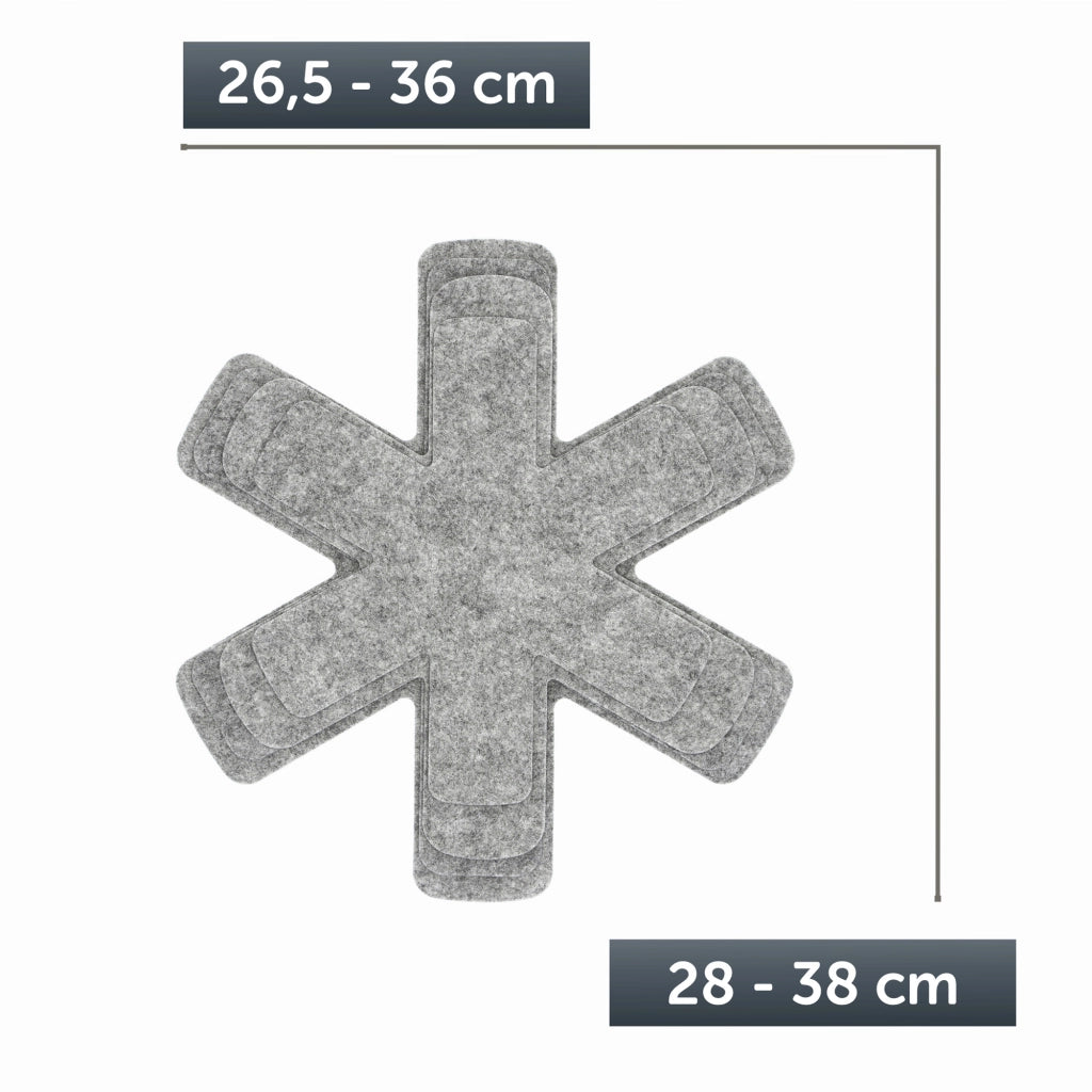 Divisori in feltro KADAX per pentole, padelle e padelle, set da 4