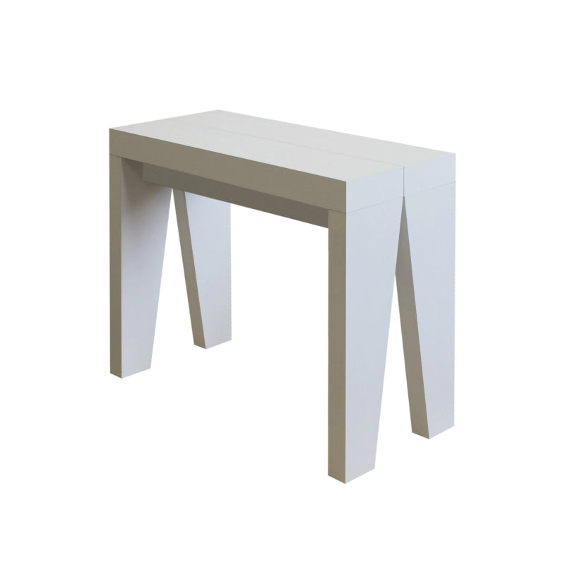 Consolle allungabile 90x40/196 cm Naxy Small - Bianco Frassino
