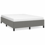 Letto matrimoniale | Letto per adulti | Giroletto senza Materasso Grigio Scuro 140x200 cm Tessuto