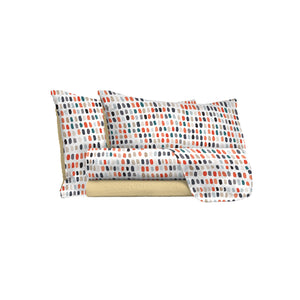 Set Lenzuola Singolo con Stampa Sopra Sotto e Federe Sketch