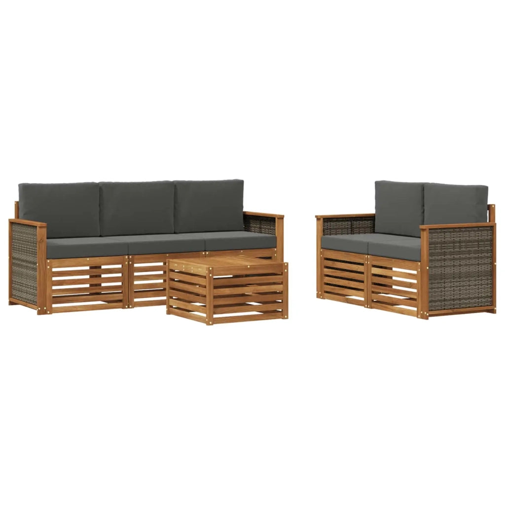 Set divani Legno di Acacia Massello