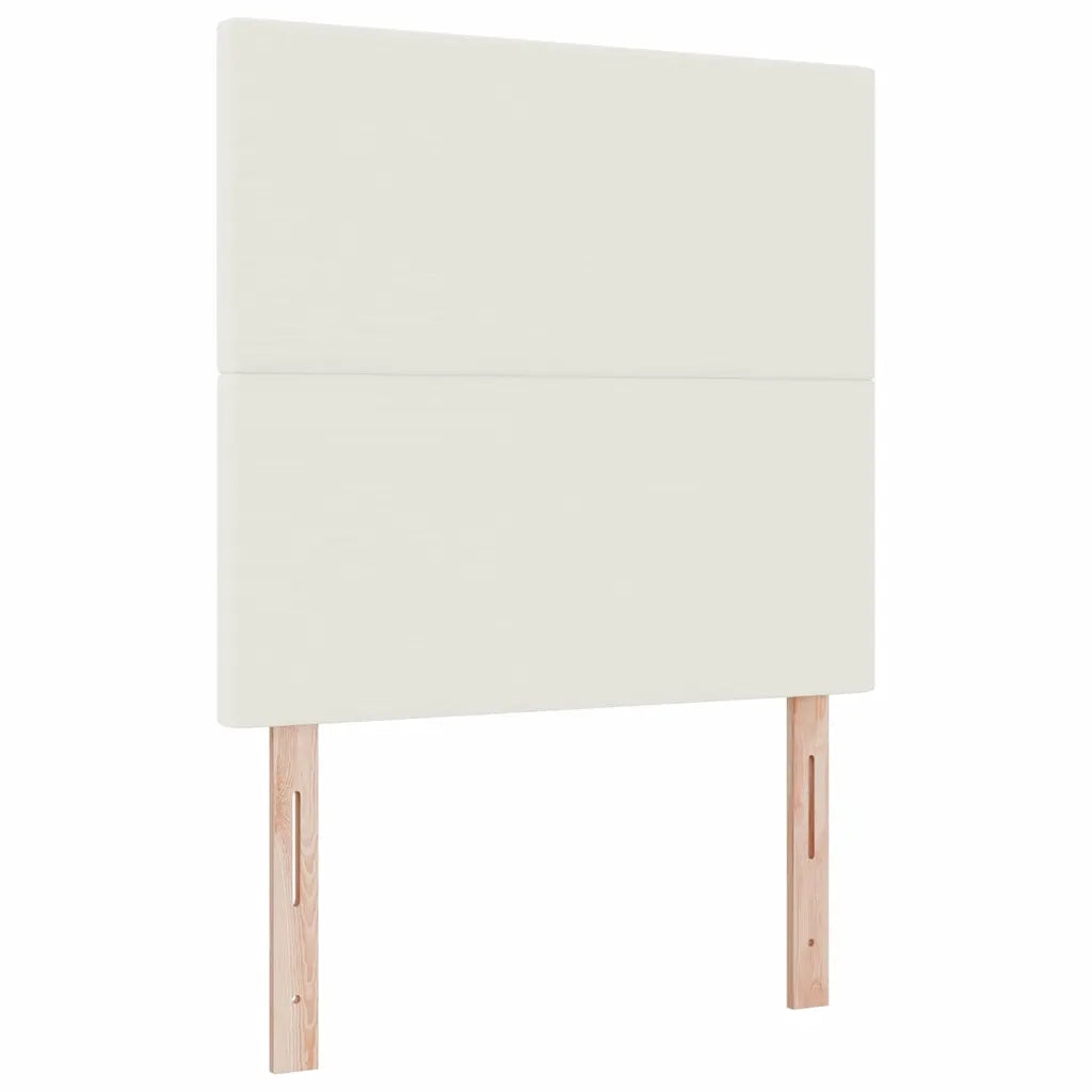 Letto a Sorgente LED con testiera Crema e Bianco 80 x 200 cm 3337621