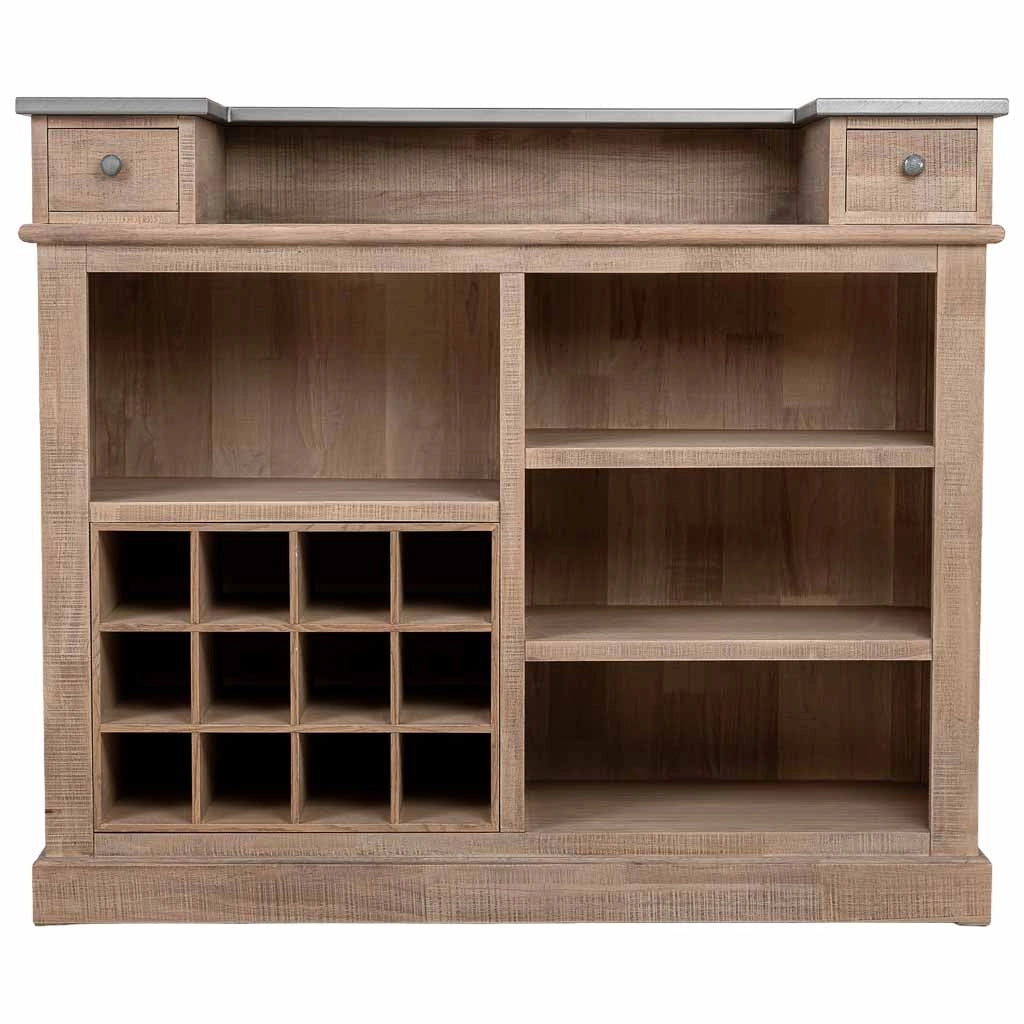 Bar in legno marrone 101x50x120h cm