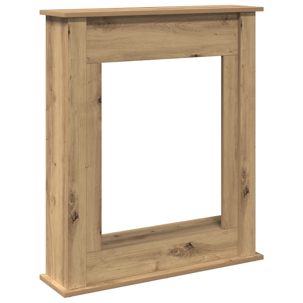 Cornice per Camino Rovere Artigianale 75x20x87,5 cm Truciolato 854588