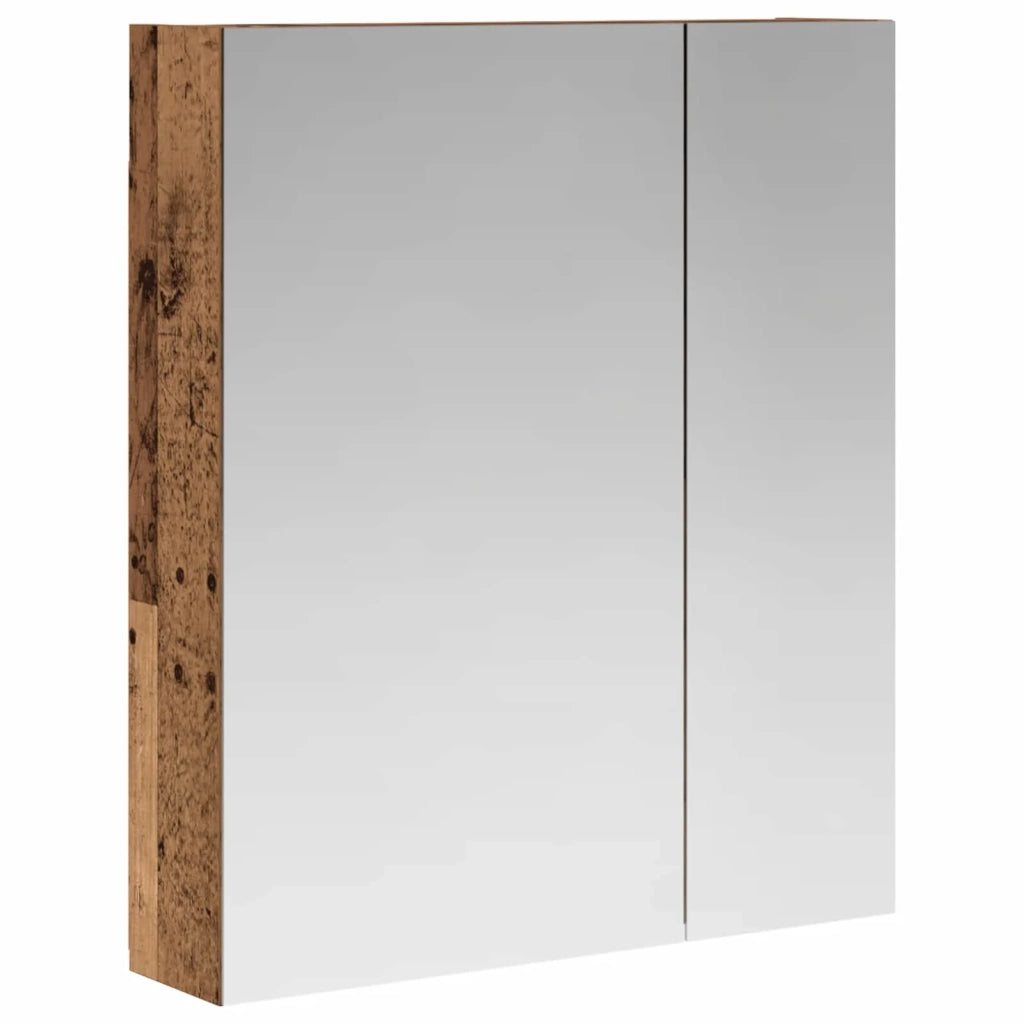 Mobiletto per specchio da bagno Legno vecchio 60 x 14,5 x 70 cm