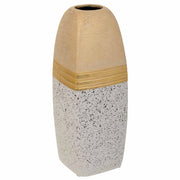Vaso in ceramica dorata 11,5x11,5x31h