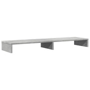 Supporto per monitor mobile da scrivania 100 x 27 x 10 cm legno ingegnerizzato grigio 02_0044834