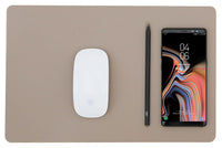 Tappetino per Mouse 34,6x22,5x0,5 cm con Base di Ricarica Wireless Veloce Caffè