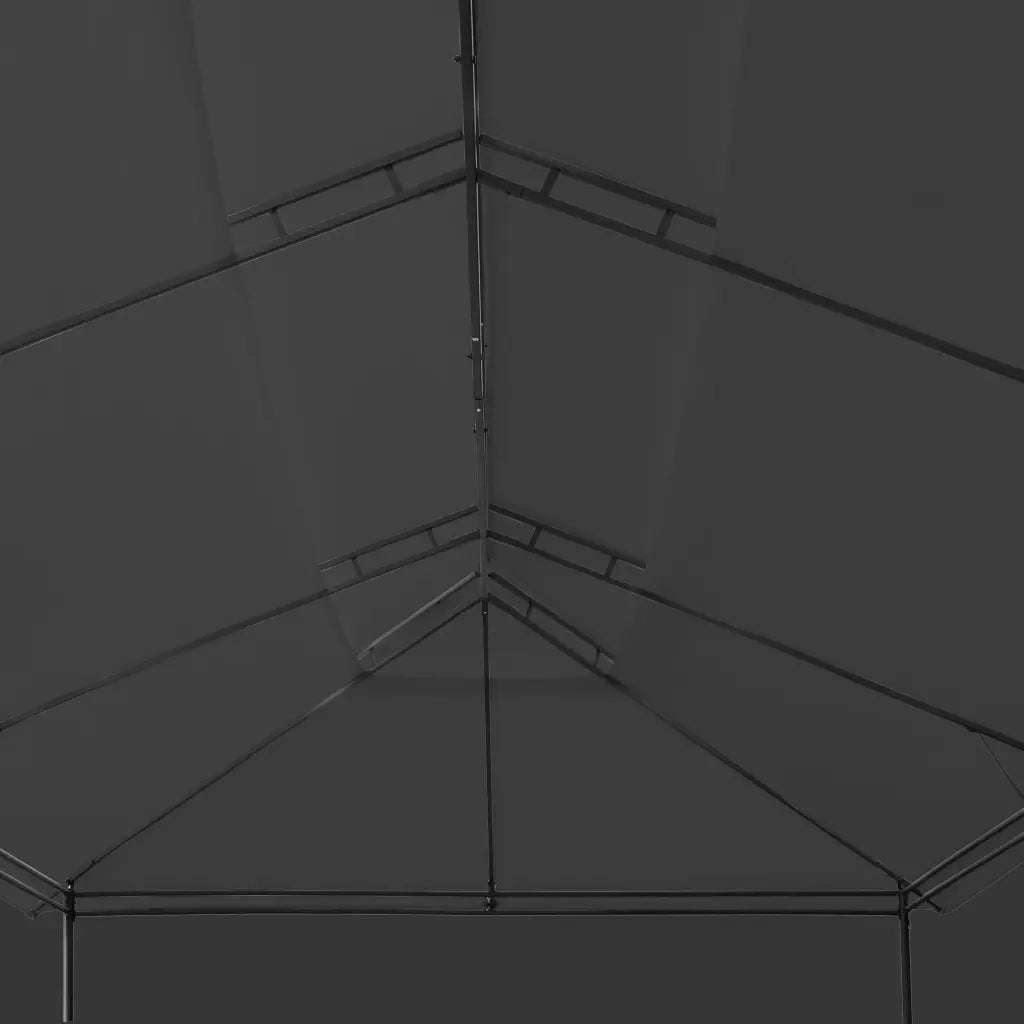 Gazebo con Tende 600x298x270 cm Antracite