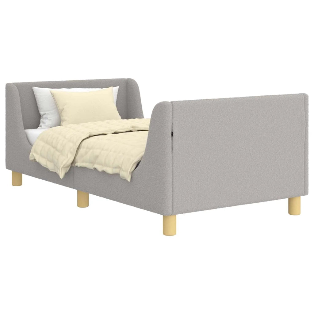 Struttura letto bambini con testata Grigio chiaro 80 x 160 cm