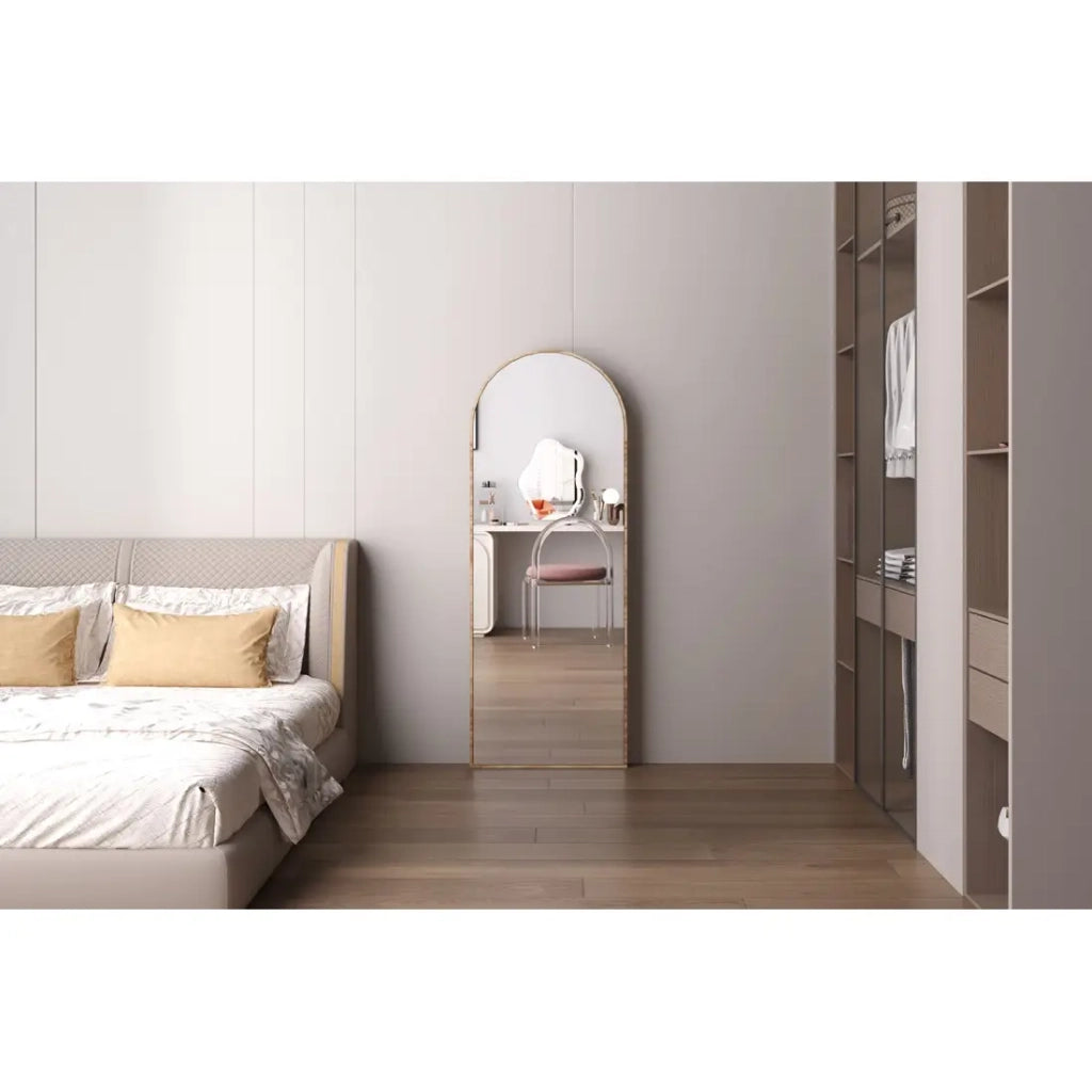 Specchio ROSALIA – 60x160 cm – Finitura rovere invecchiato – Grande specchio da terra – Fascino rustico