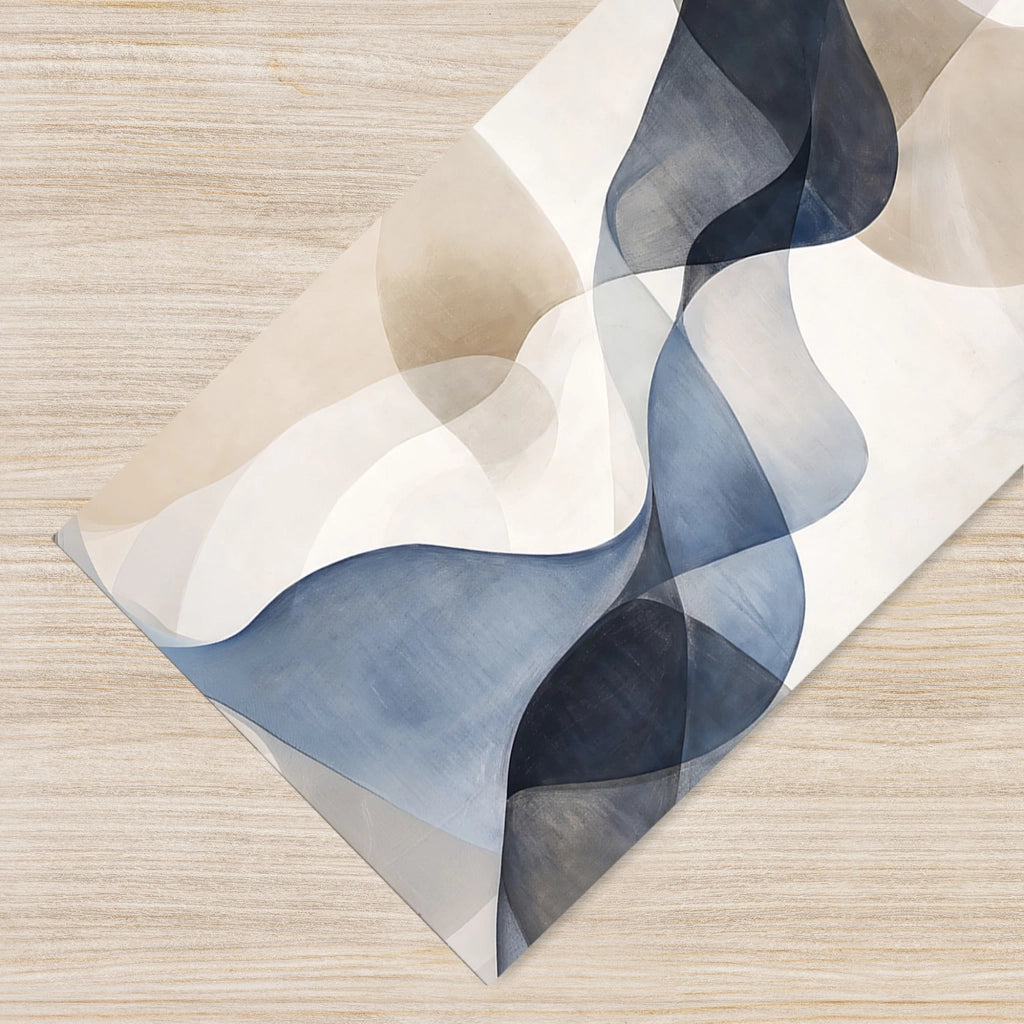 Tappeto da cucina antiscivolo, antimacchia passatoia multiuso 50x450 - Urban Blu
