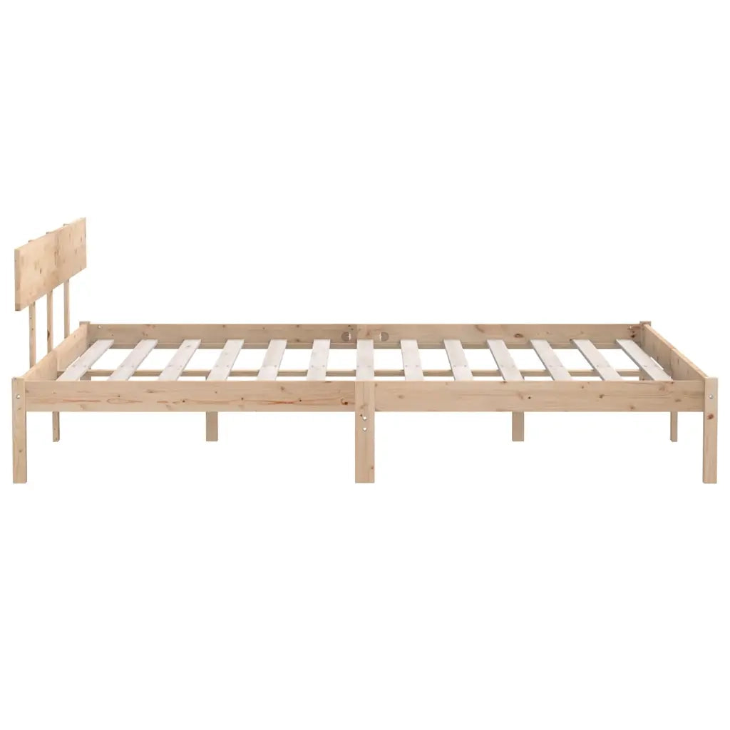 Giroletto senza Materasso in Legno Massello 200x200 cm