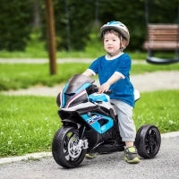 Moto per Bambini 18-60 Mesi Modello BMW HP4 con Fari, Musica e Pedali, in PP e Metallo, 82.5x42x54 cm, Blu