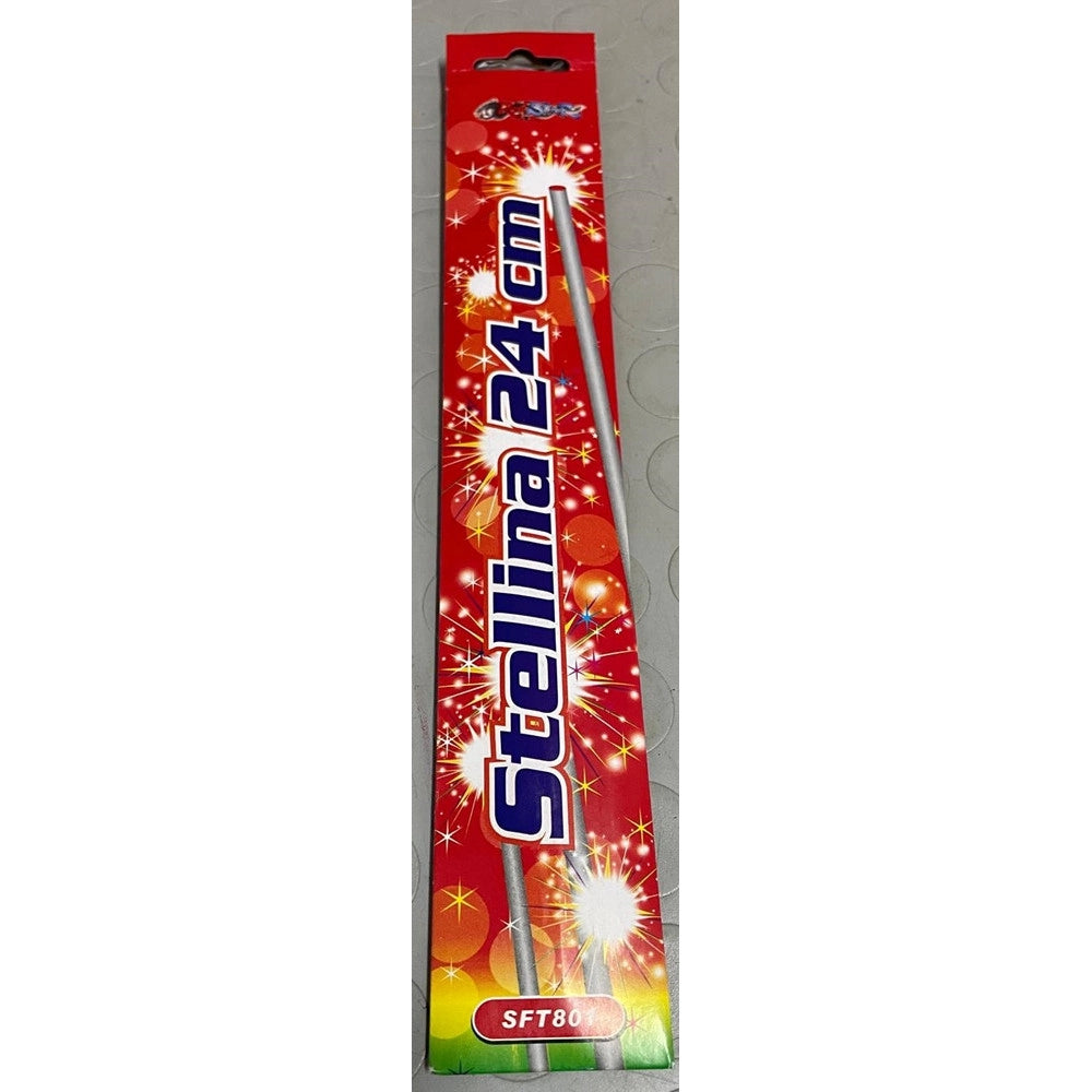 Trade Shop - Kit Da 10pz Di Stelle Stelline Magiche Da 24 Cm Candeline Scintillanti Per Feste Eventi -