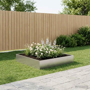 Vaso da giardino Argento 80 x 80 x 20 cm Acciaio zincato 8005018